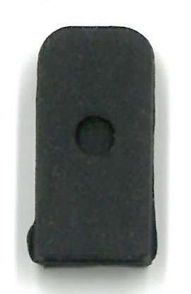 END STOP - 8mm SOFT - BLACK